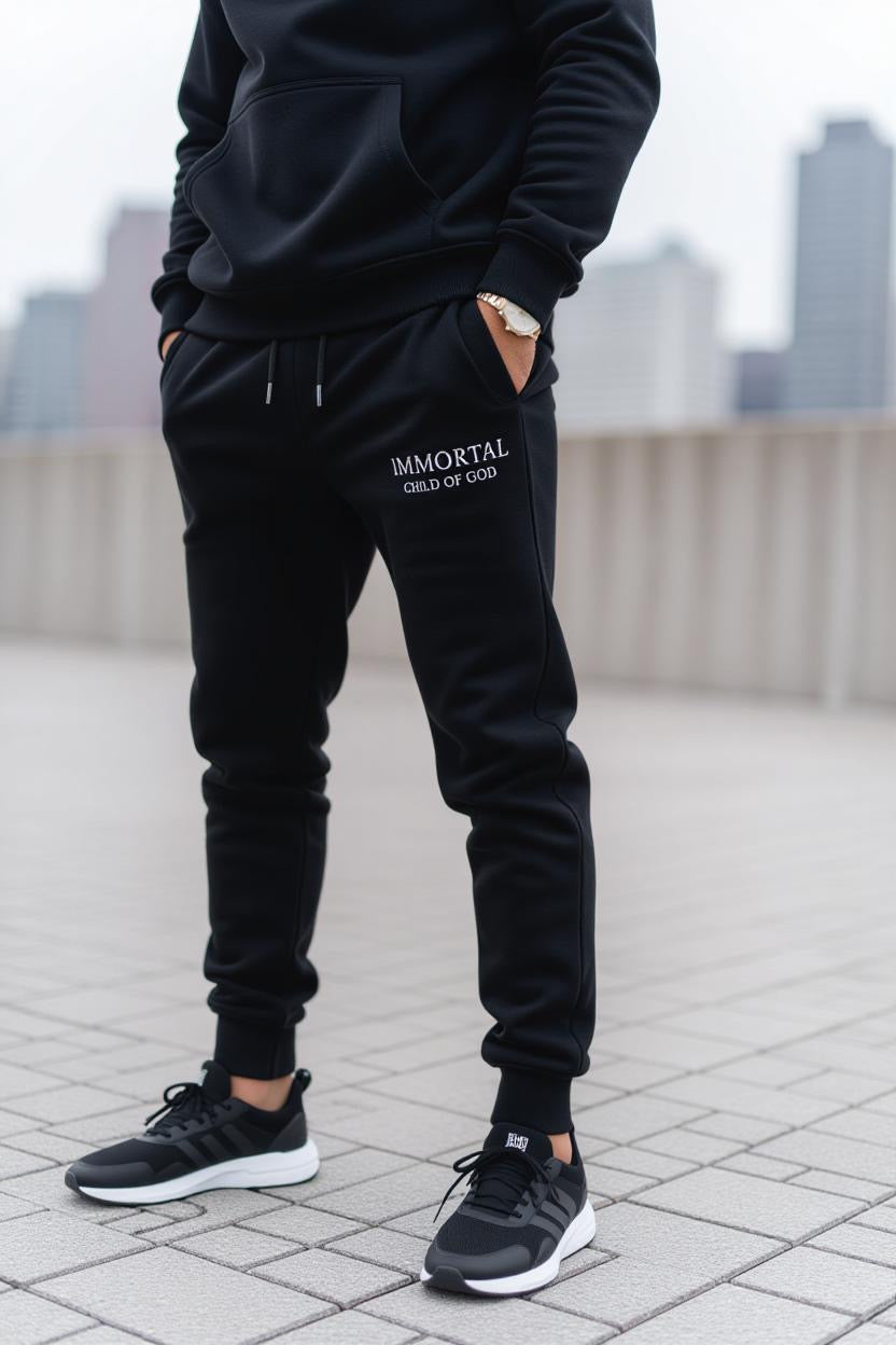 IMMORTAL  Heavyweight Joggers – Minimalist Faith Streetwear