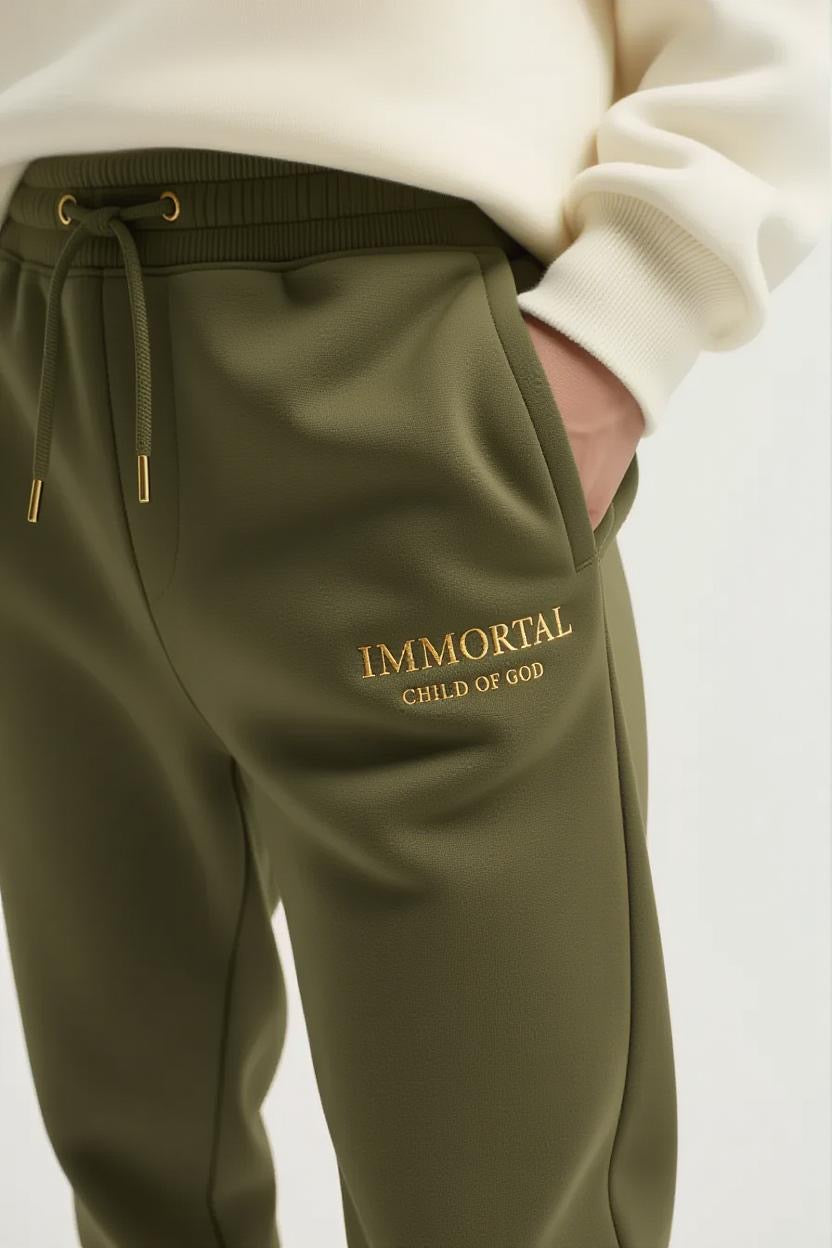 IMMORTAL  Heavyweight Joggers – Minimalist Faith Streetwear