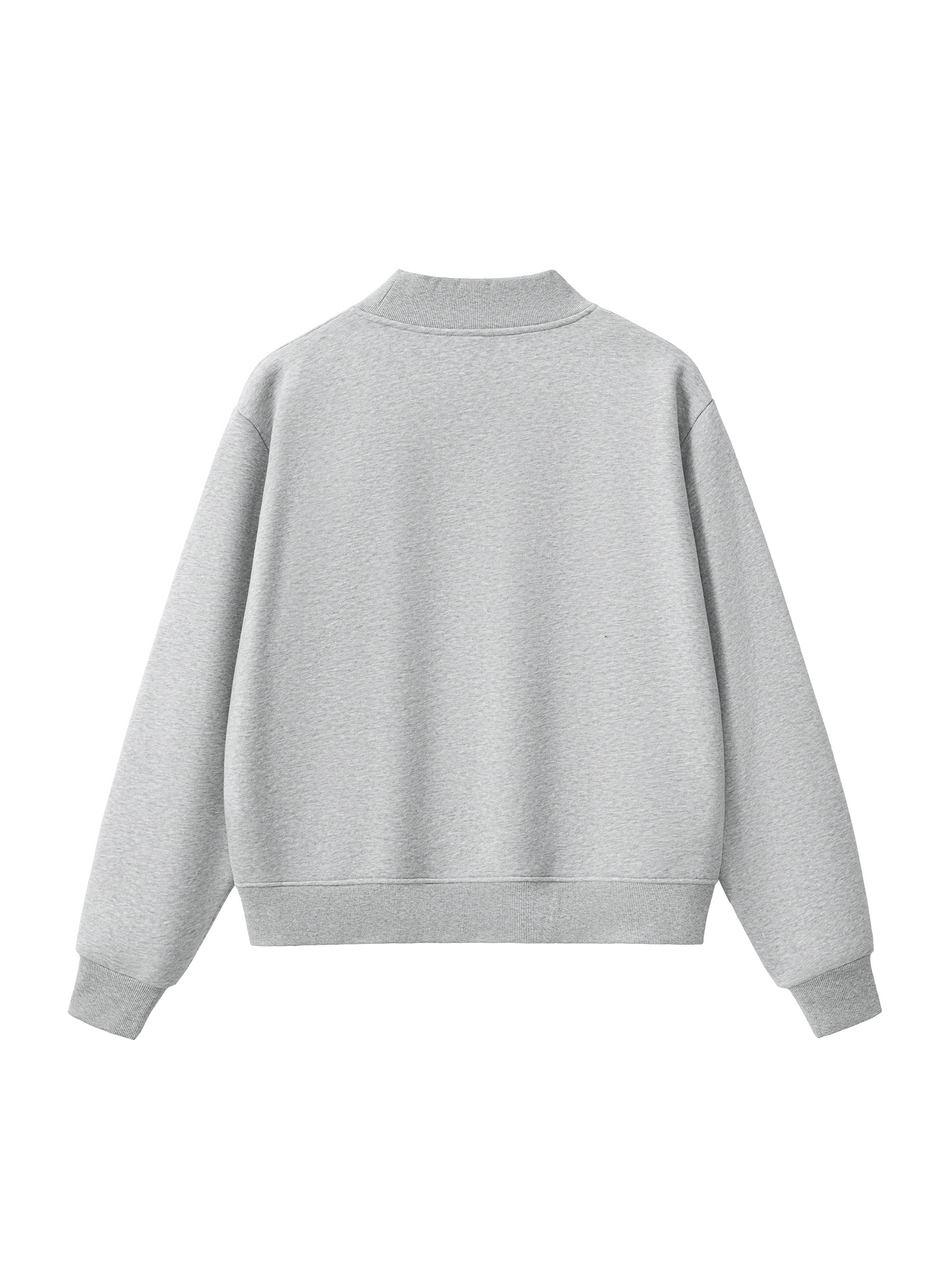 IMMORTAL Essential Fleece Mock-Neck Crew Sweatshirt