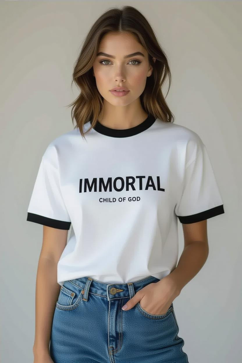 IMMORTAL Unisex ringer t-shirt