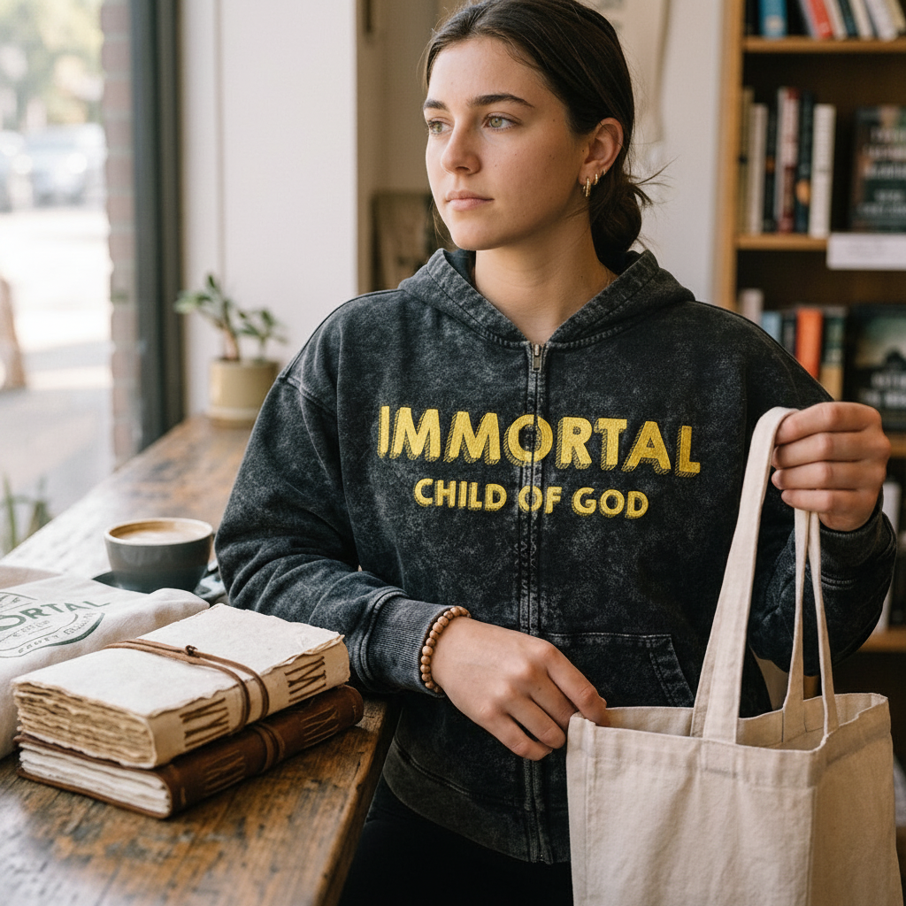 IMMORTAL™ Vintage Snow-Washed Full-Zip Hoodie