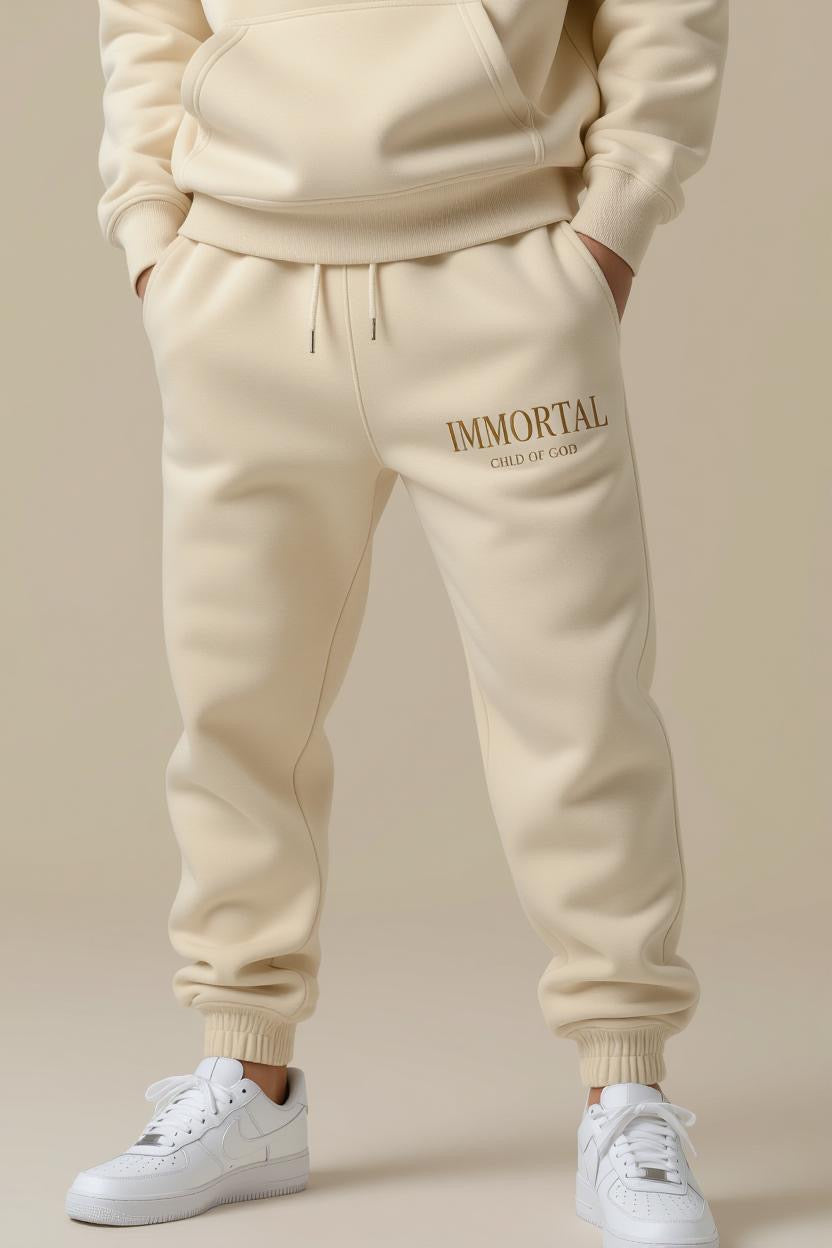 IMMORTAL  Heavyweight Joggers – Minimalist Faith Streetwear