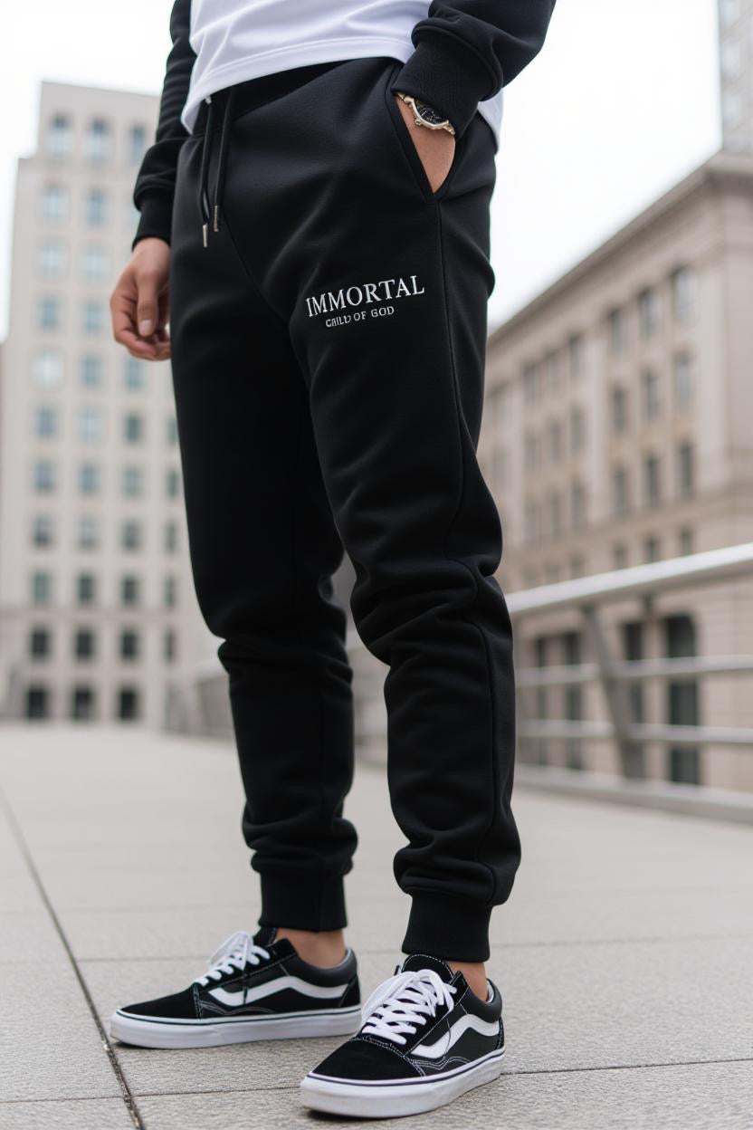 IMMORTAL  Heavyweight Joggers – Minimalist Faith Streetwear