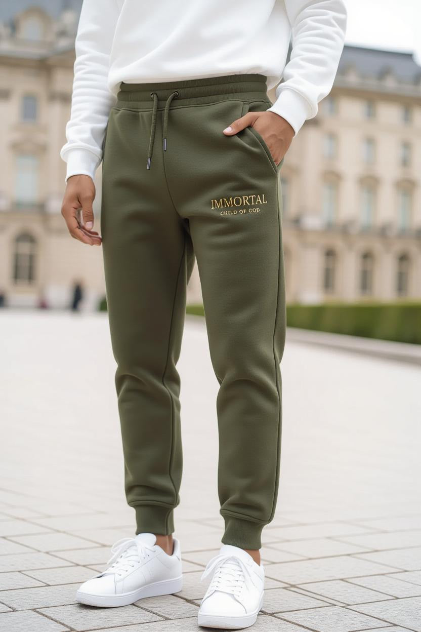 IMMORTAL  Heavyweight Joggers – Minimalist Faith Streetwear